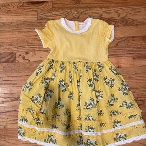 Matilda Jane Yellow and Blue Flutter Sleeve Sundress